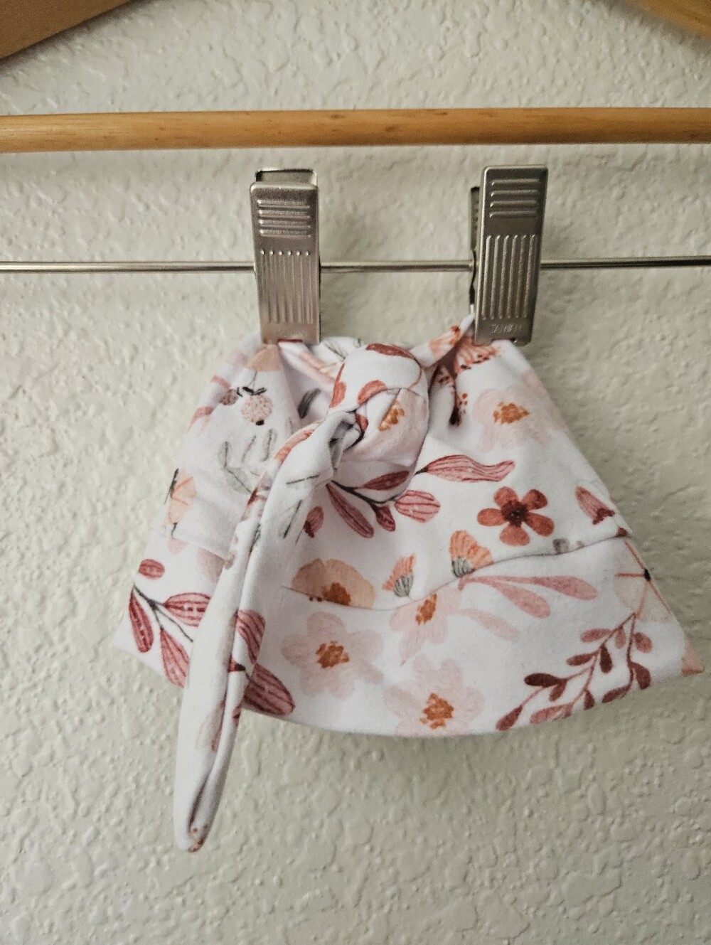 floral baby hat